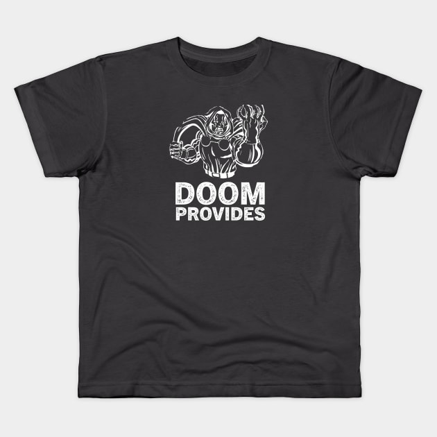 Doom Provides Kids T-Shirt by Jason Inman (Geek History Lesson)